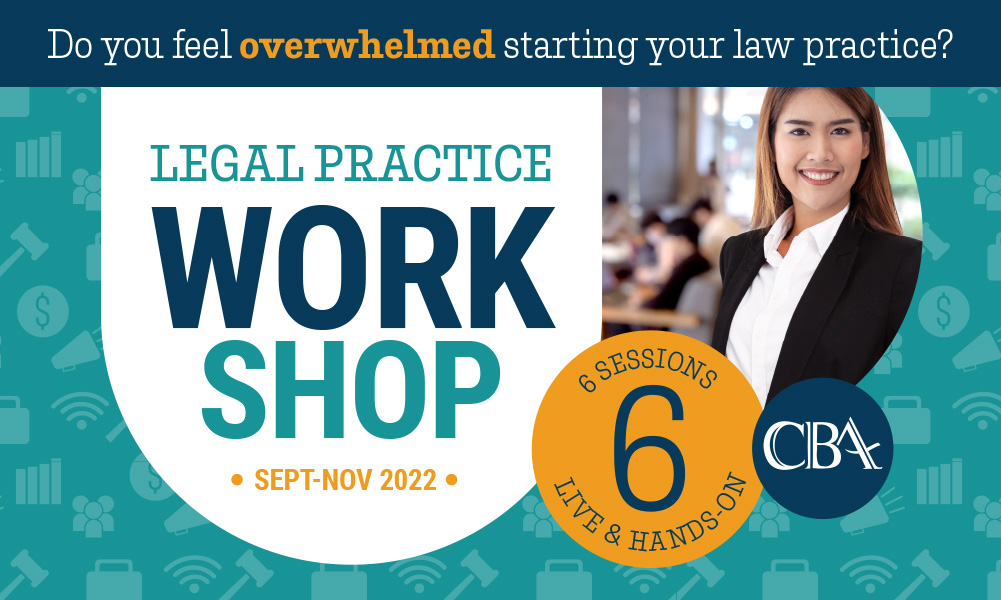 Legal Practice Workshop: Session 3 of 6: Money (In-Person @ the CBA) Event Image